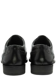 Frank Wright Black Leather Lace-Up Mens Brogues - Image 3 of 4