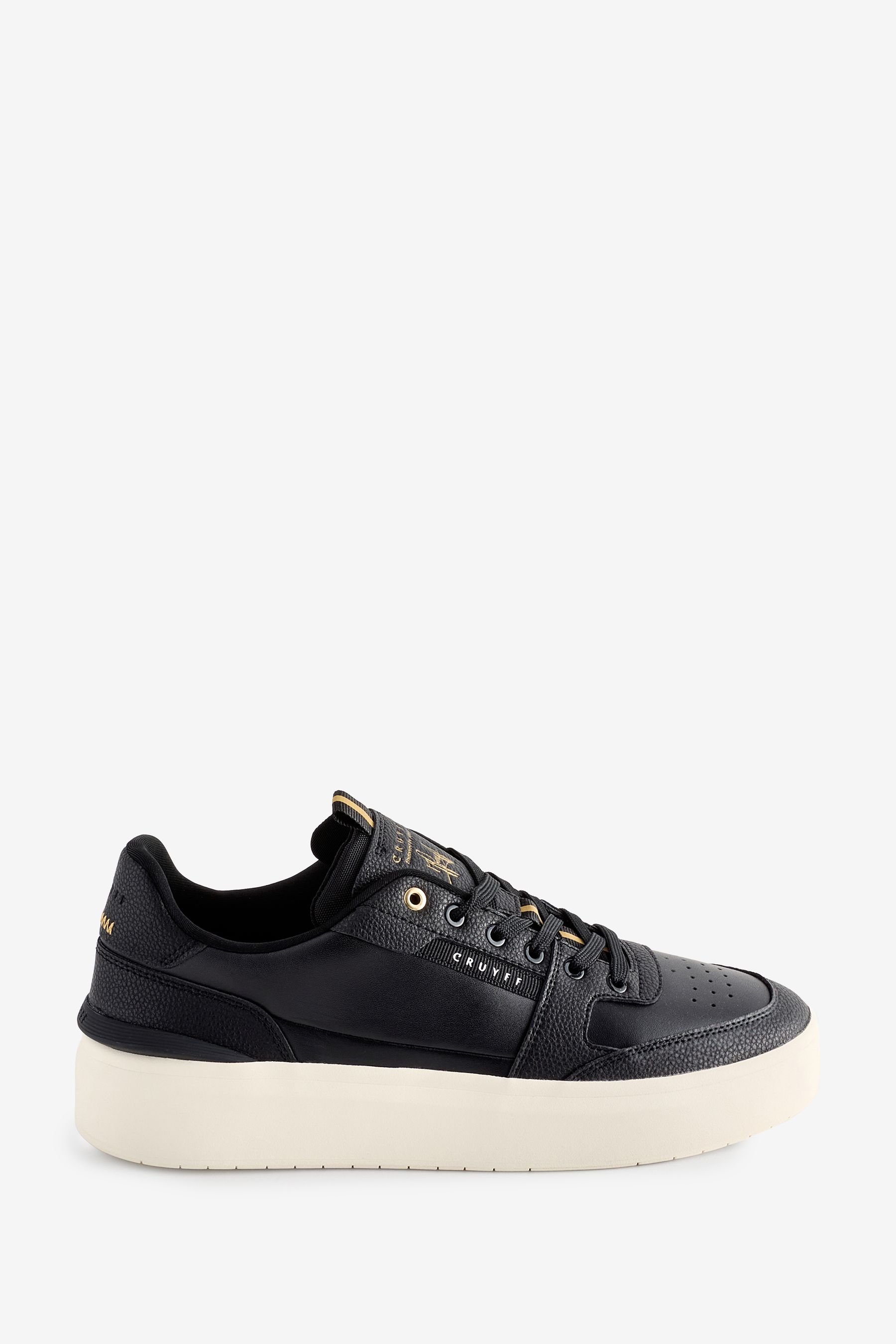Cruyff Black Endorsed Tennis Trainers uk11eu45 Mens