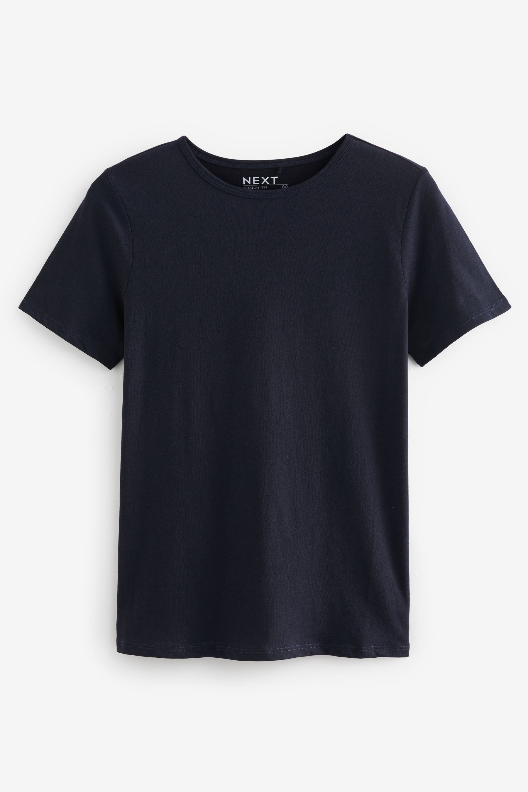 Buy Navy Blue The Everyday Crew Neck Cotton Rich Short Sleeve T Shirt from the Next UK online shop