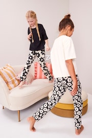 Black/White Joggers Pyjamas 2 Pack (3-16yrs) - Image 4 of 9