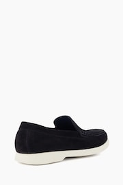 Dune London Blue Buftonn Sole Loafers - Image 5 of 6