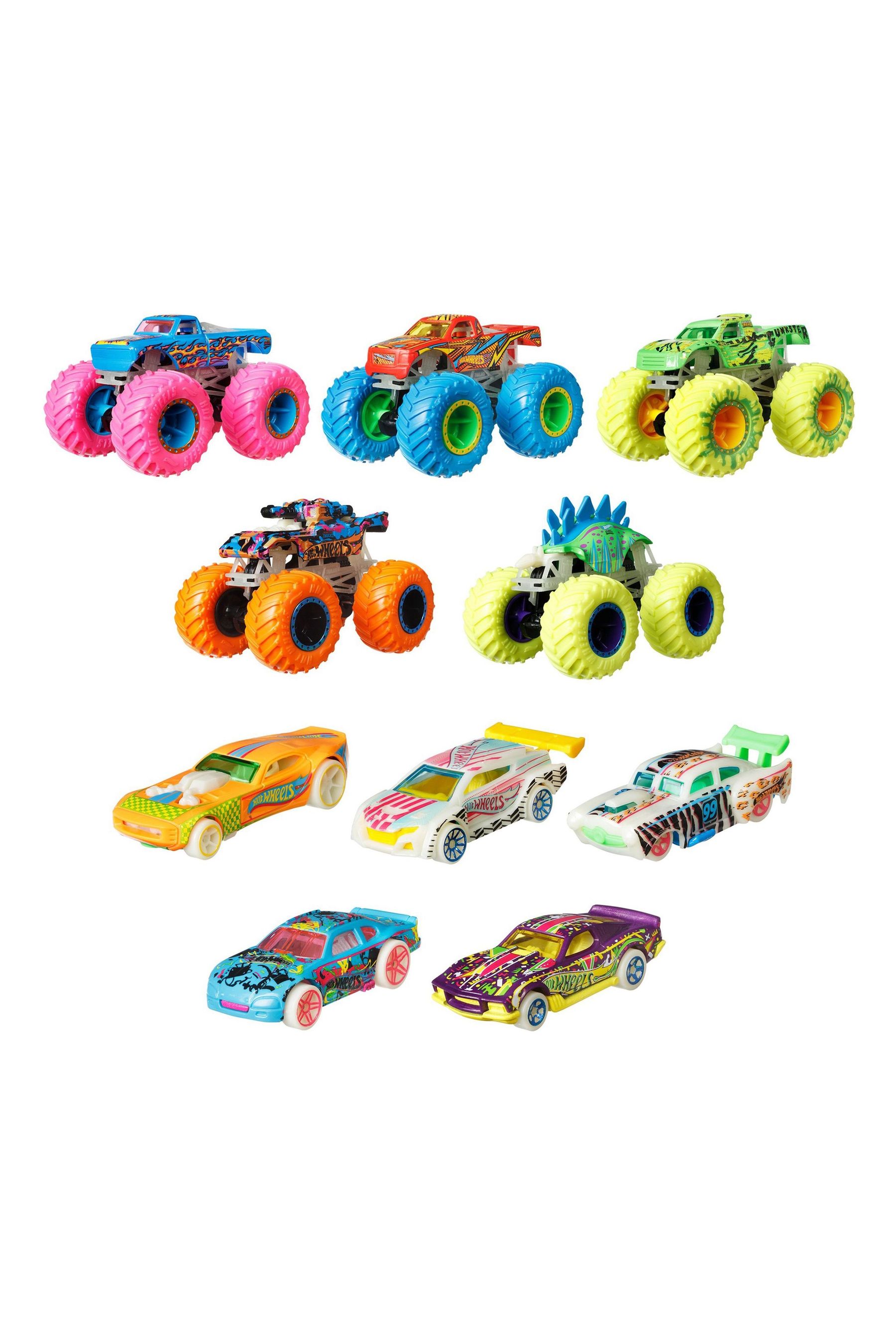 Buy Hot Wheels Monster Truck Glow in Dark Bundle from the Next UK online shop