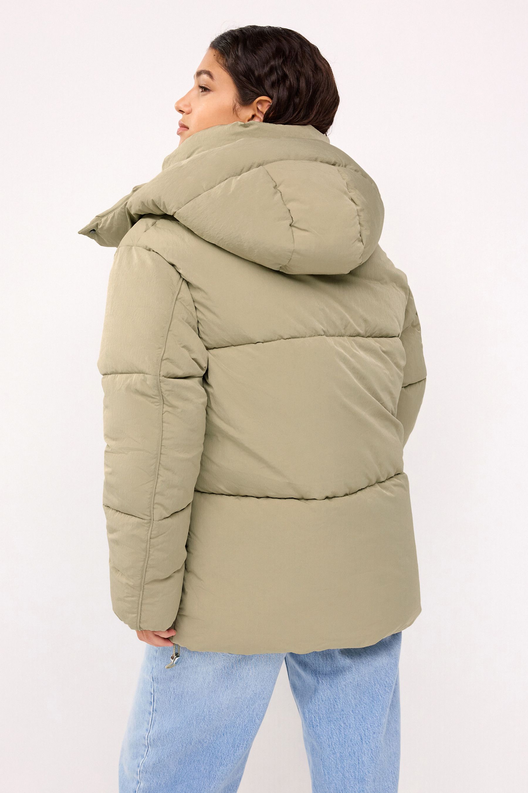 Matte chelsea faux fur quilted coat hotsell