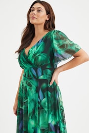 Scarlett & Jo Green Rose Isabelle Angel Sleeve Maxi Dress - Image 4 of 4