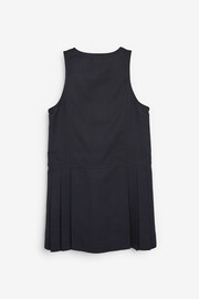 Navy Embroidered Pinafore School Dress (3-14yrs) - Image 7 of 10