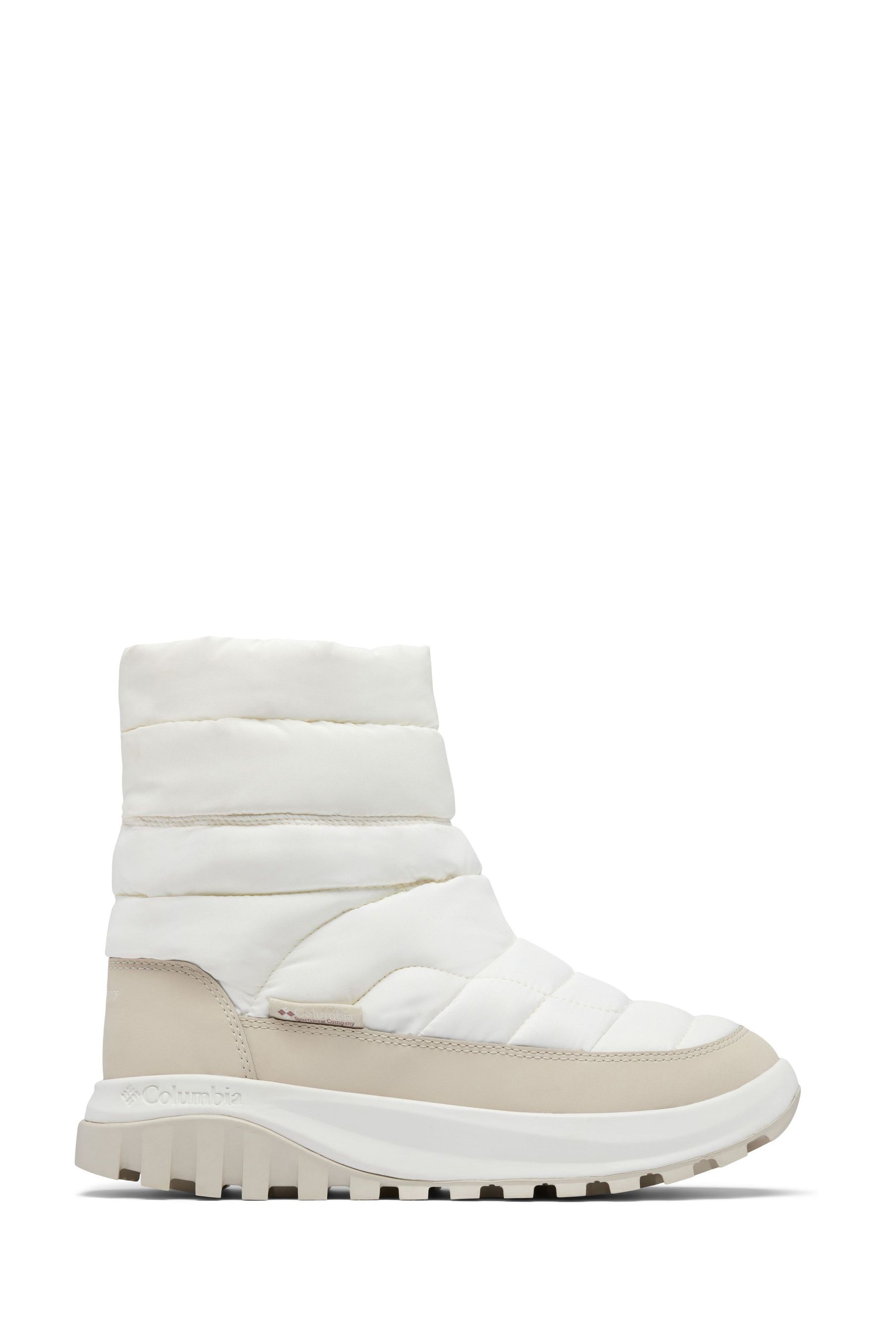 Buy Columbia Snowtrot Mid Quilted Snow White Boots from Next Luxembourg