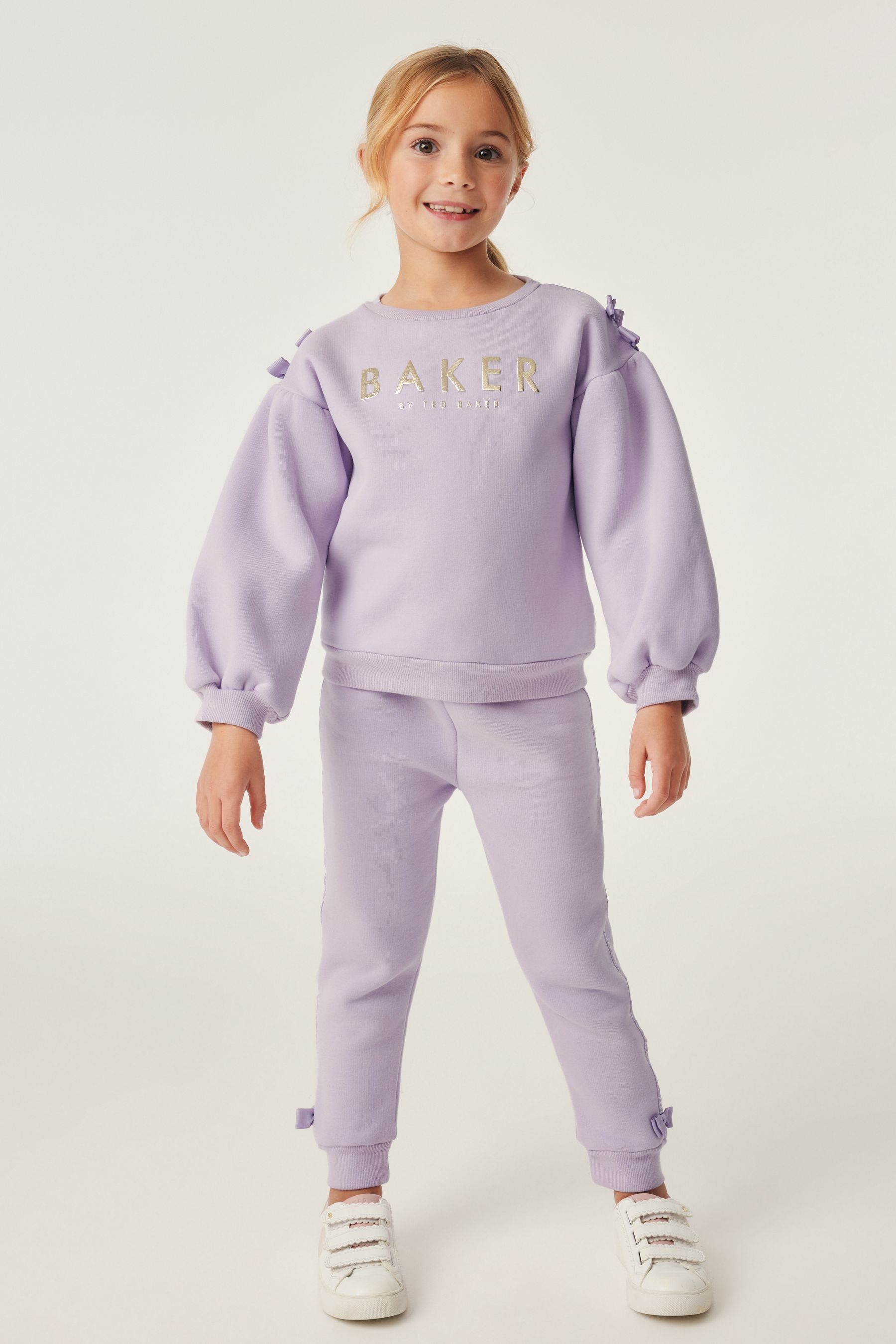 Buy Baker by Ted Baker 100 Cotton Bow Sweater Joggers Set from Next Canada