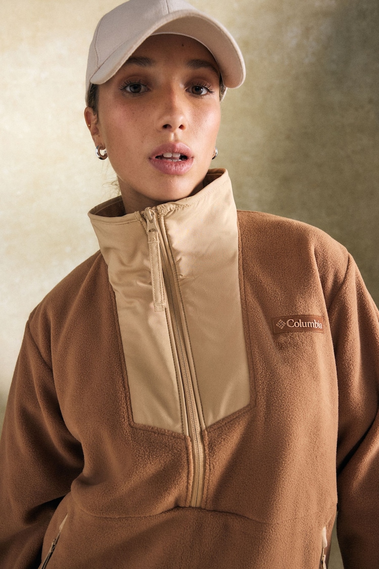 Columbia Sequoia Grove QZ Brown Fleece - Image 5 of 5