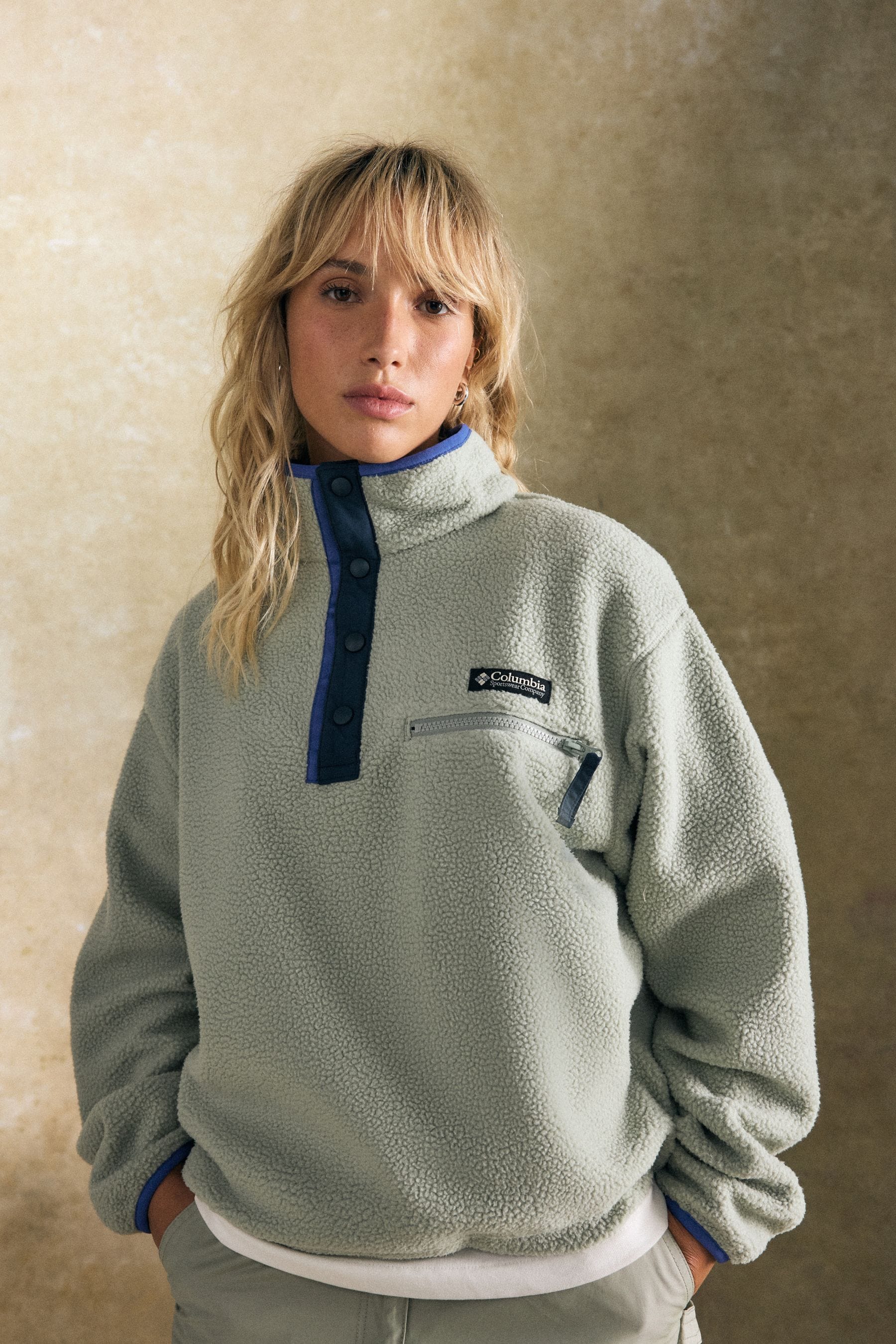 Columbia Womens Helvetia II Cropped Sherpa Half Snap Fleece