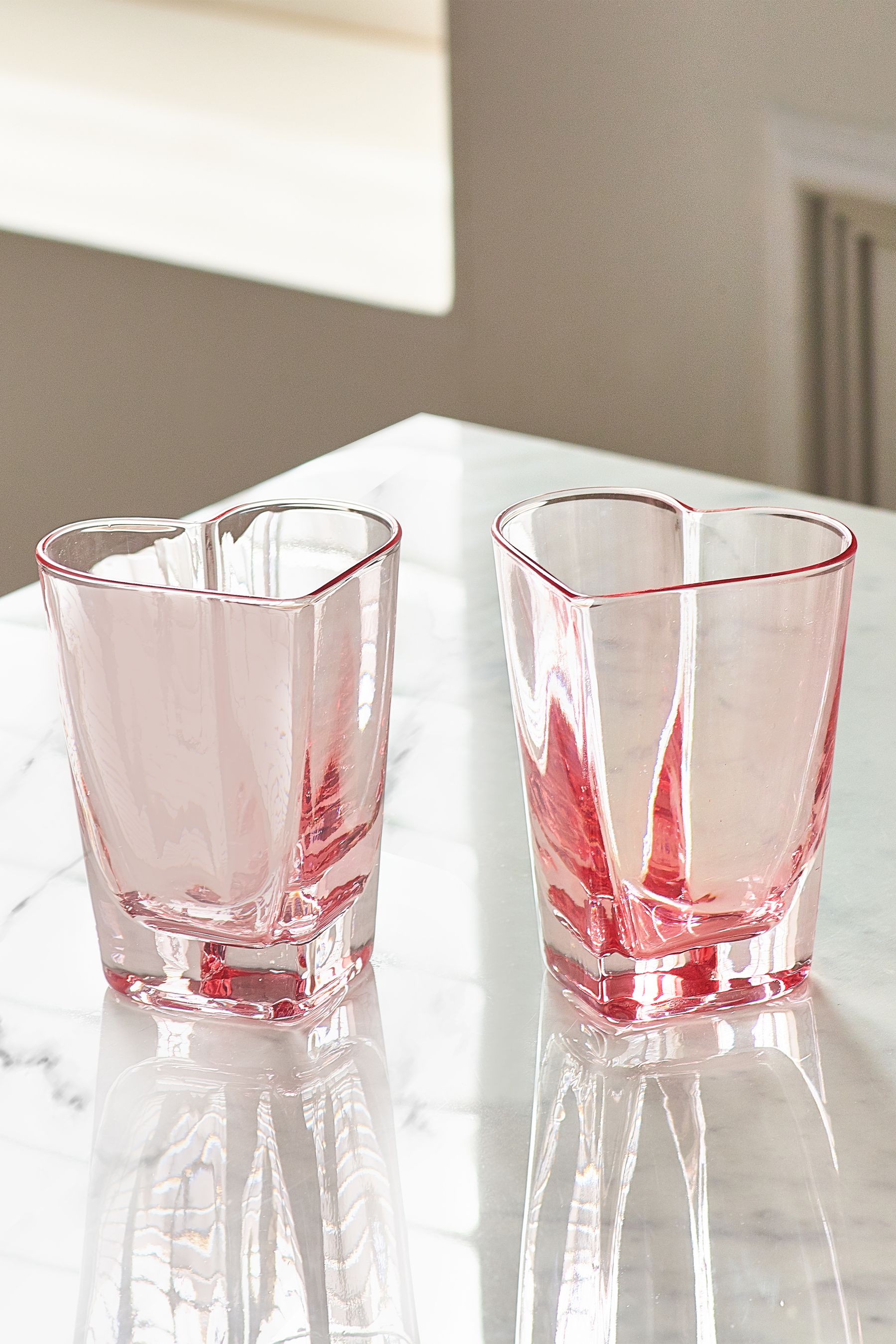 Buy Set of 2 Pink Heart Tumblers from the Next UK online shop