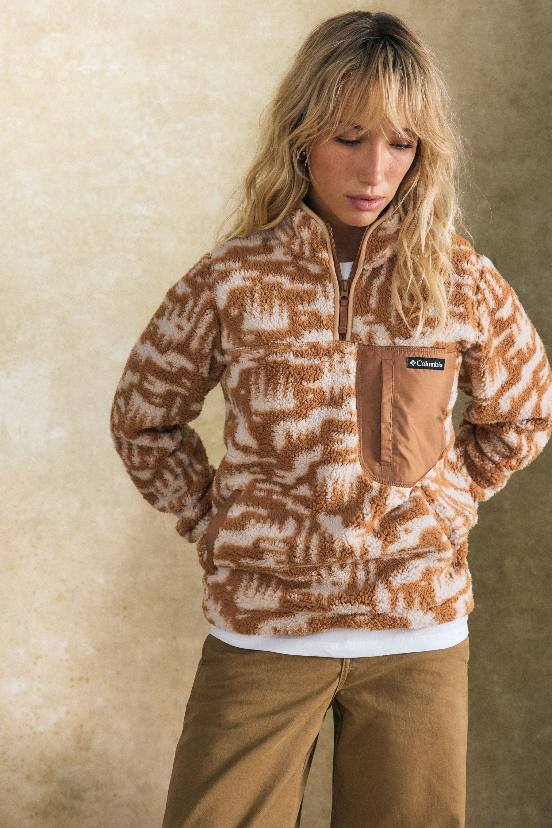 Columbia womens half zip fleece cheap
