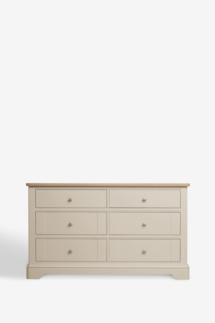 Stone Hampton Painted Oak Collection 6 Drawer Vanity Chest Of Drawers - Image 2 of 8