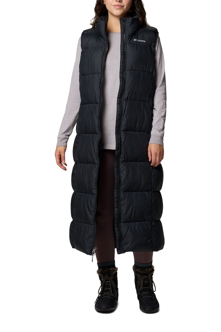 Columbia Puffect Long Padded Black Gilet - Image 1 of 5