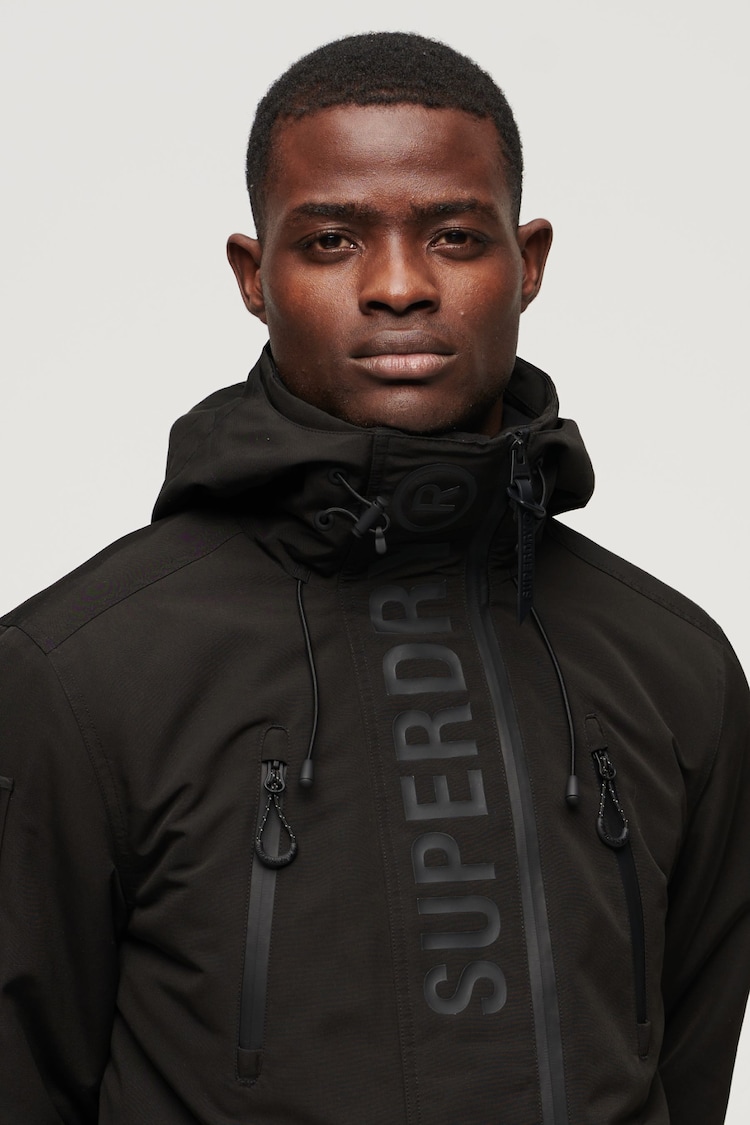 SUPERDRY Black Ultimate Windcheater Jacket - Image 3 of 3