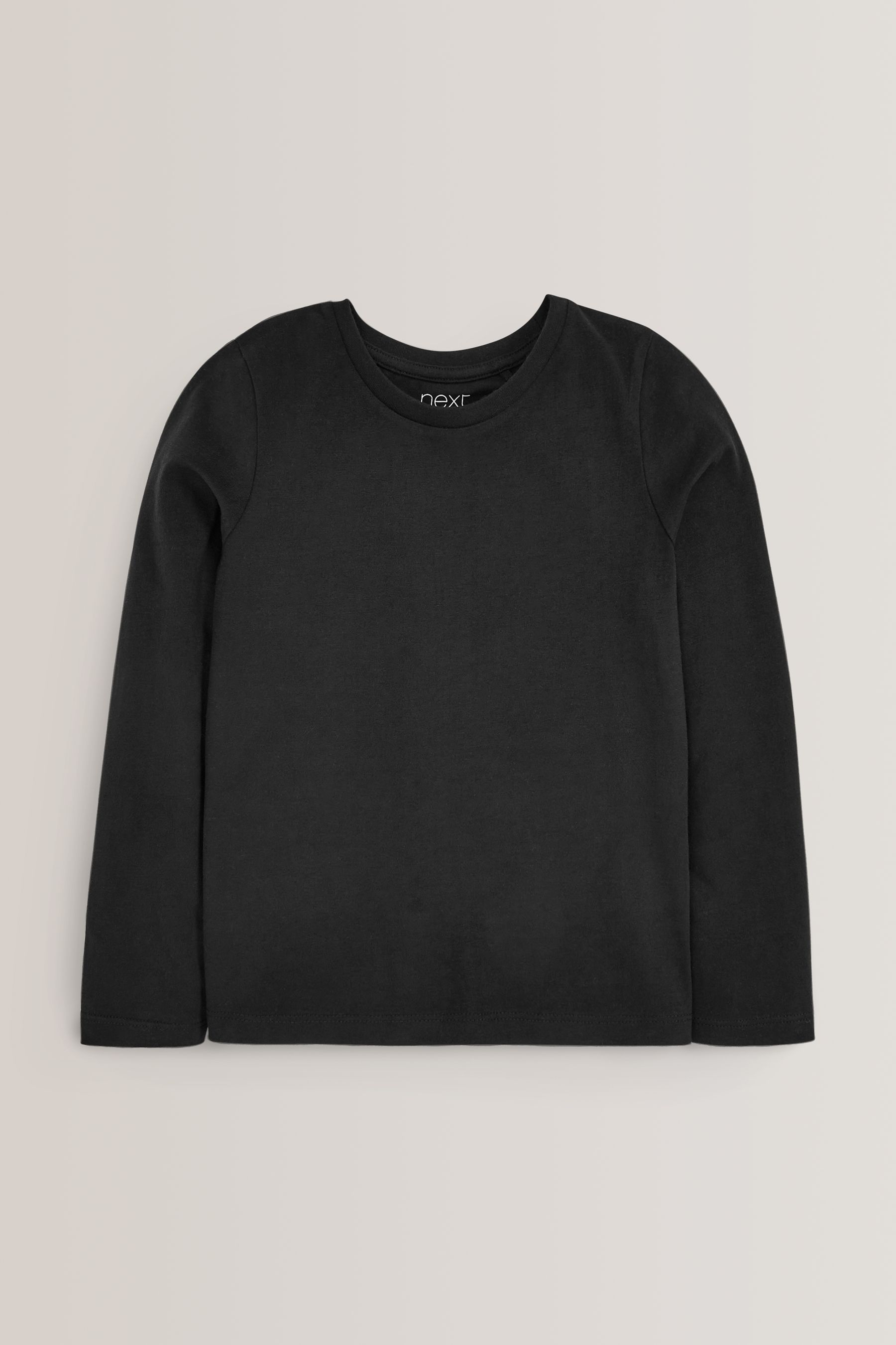 Buy Monochrome Long Sleeve Basic 100 Cotton T Shirts 3 Pack 3 16yrs from the Next UK online shop