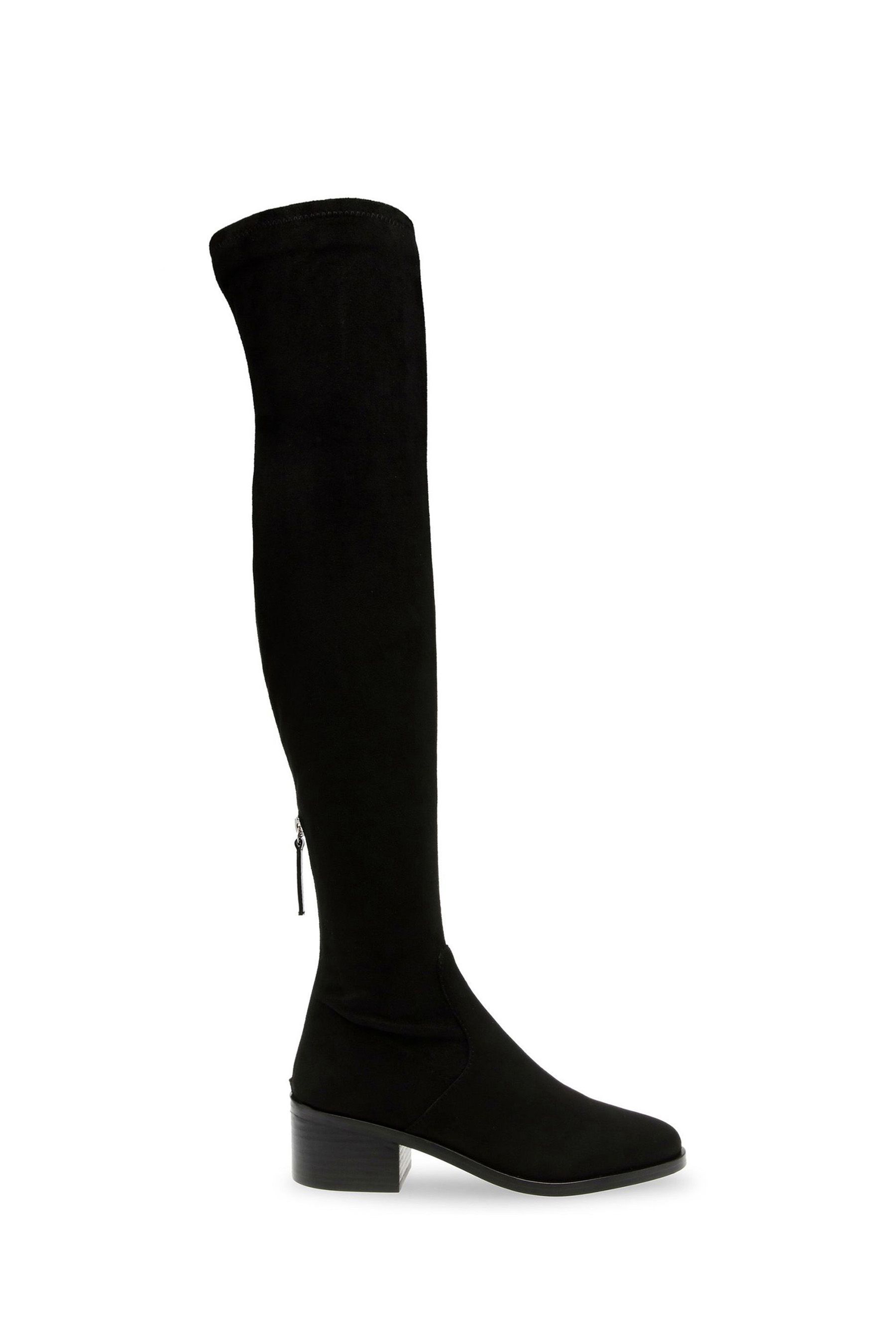 Buy Steve Madden Black Salvador Over the Knee Boots from the Next