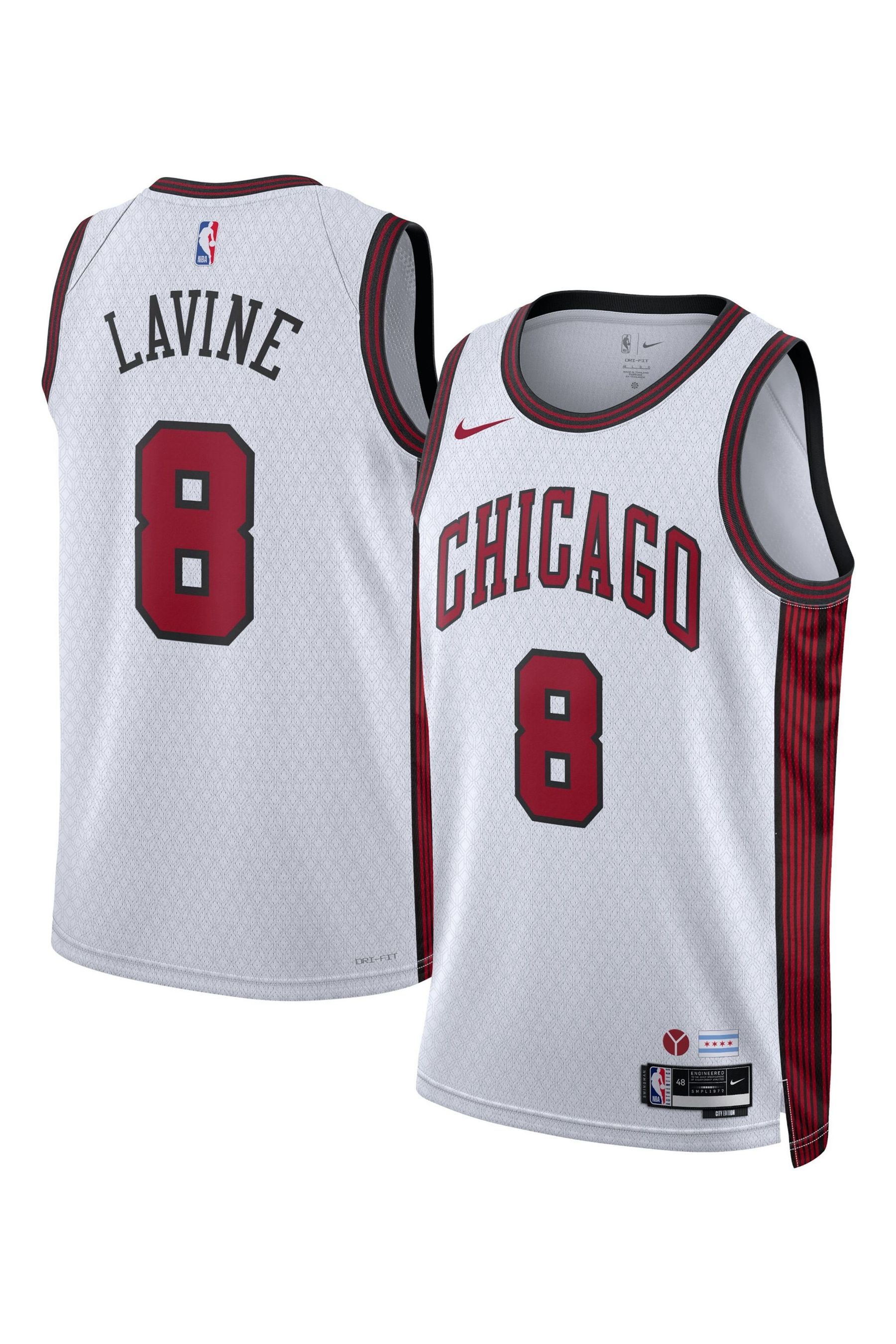 Buy Nike White Chicago Bulls City Edition Swingman Jersey 22 Zach LaVine Unisex from the Next UK online shop