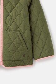 Joules Kali Cream Fleece Lined Reversible Quilted Jacket - Image 6 of 6