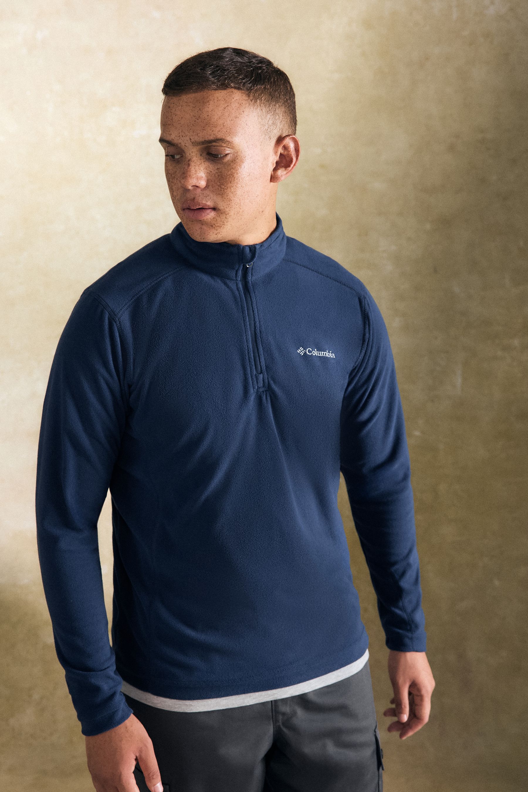 Buy Columbia Mens Blue Klamath Range II Quarter Zip Fleece from the Next UK online shop