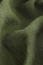 Khaki Green Linen Blend Boy Shorts - Image 6 of 6