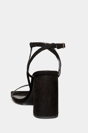Long Tall Sally Black Faux Suede Block Heels - Image 4 of 6