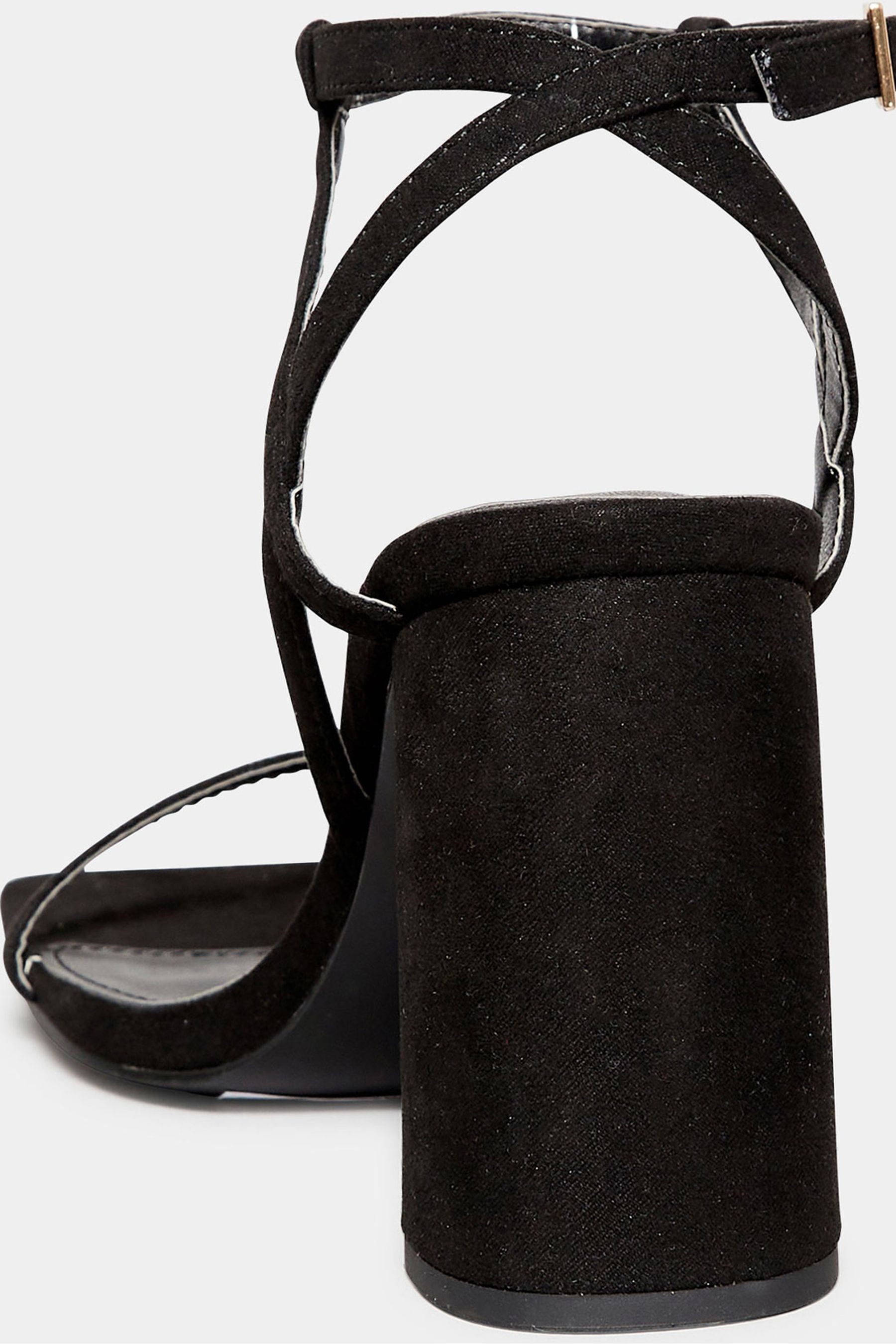 Buy Long Tall Sally Black Faux Suede Block Heels from the Next UK