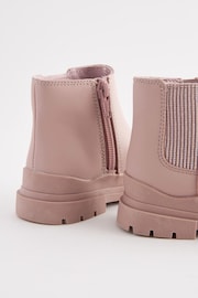 Pink Chunky Sole Chelsea Boots - Image 5 of 5