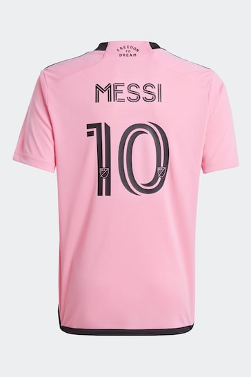 adidas Bright Pink Messi Inter Miami 23/24 Home Jersey
