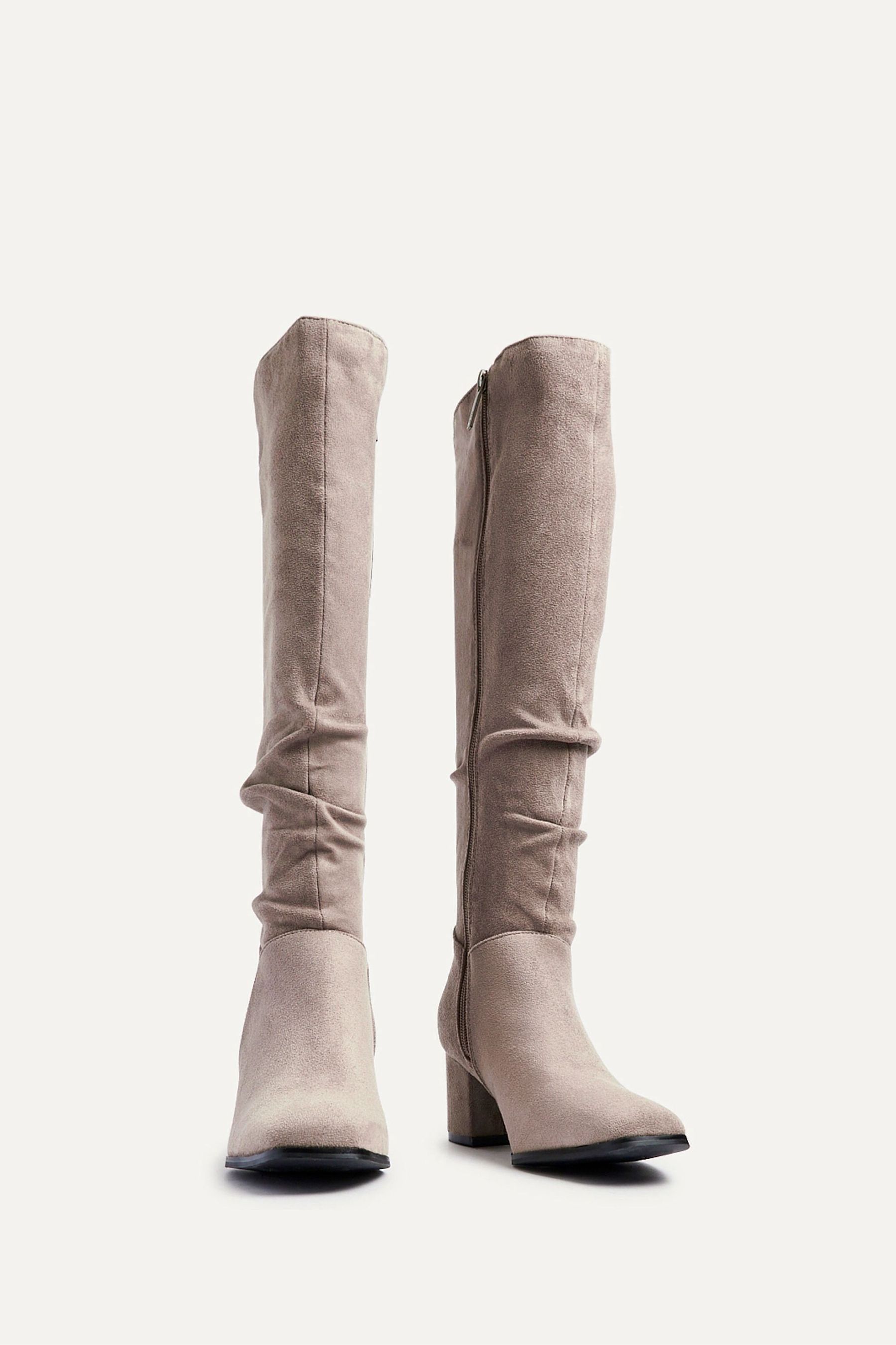 Suede square toe boots new arrivals