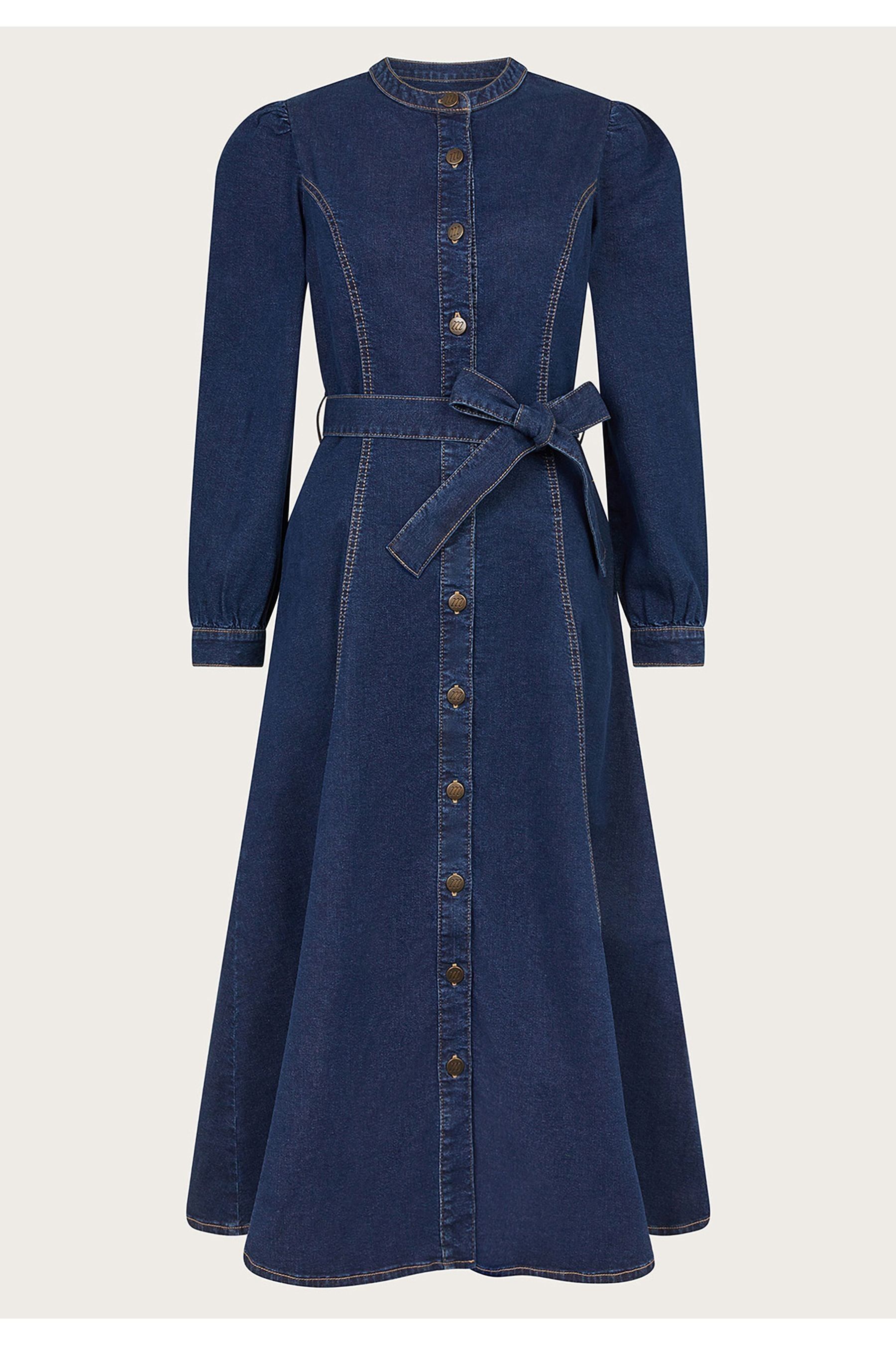 Buy Monsoon Blue Lulu A Line Denim Dress from the Next UK online shop