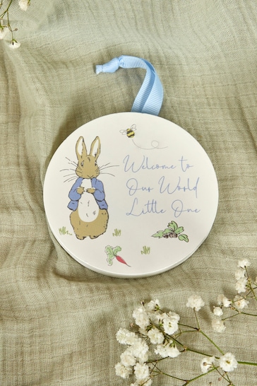 JoJo Maman Bébé Peter Rabbit Welcome to Our World Plaque