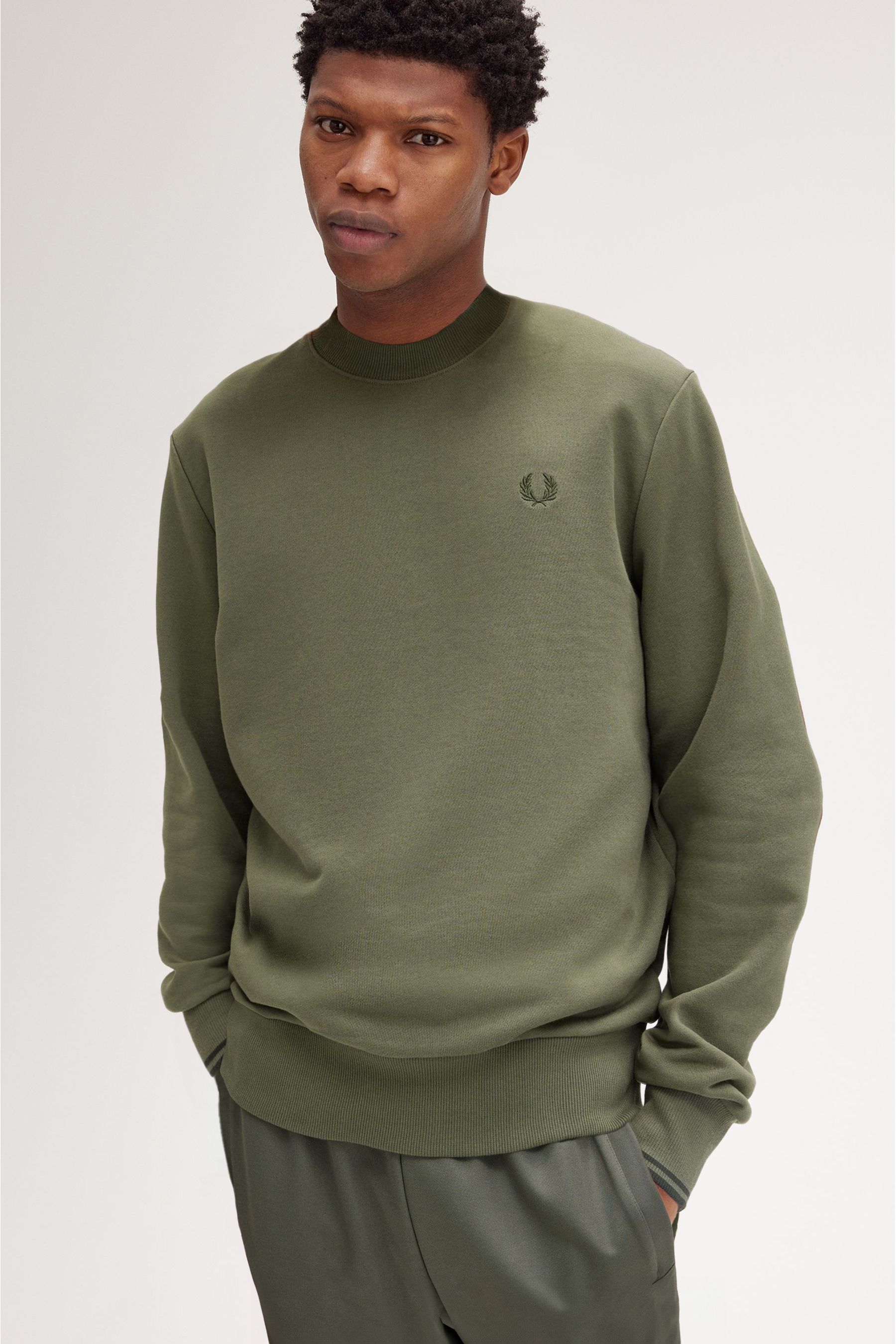 Buy Fred Perry Crew Neck 100 Cotton Sweatshirt from Next Luxembourg