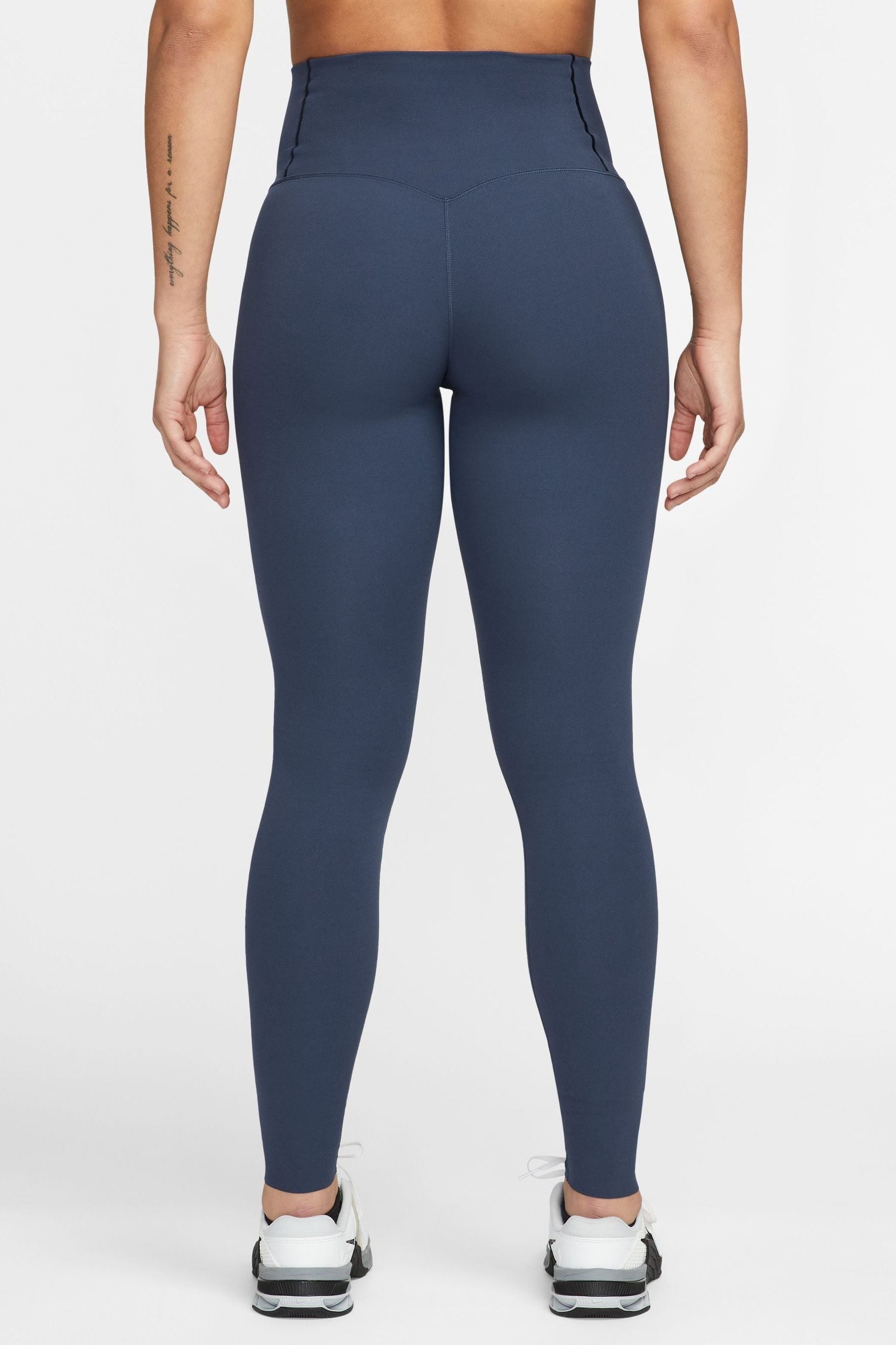Navy blue nike tights discount