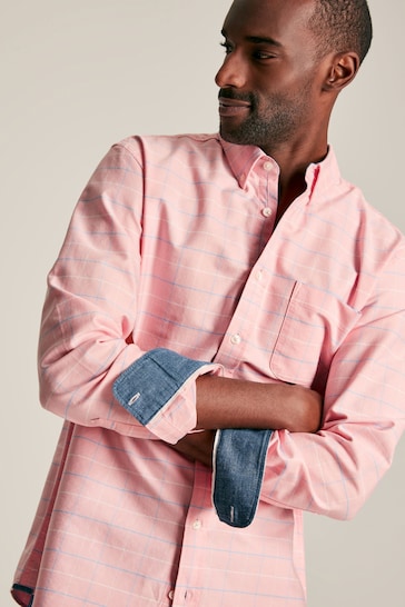 Joules Welford Pink Cotton Check Shirt