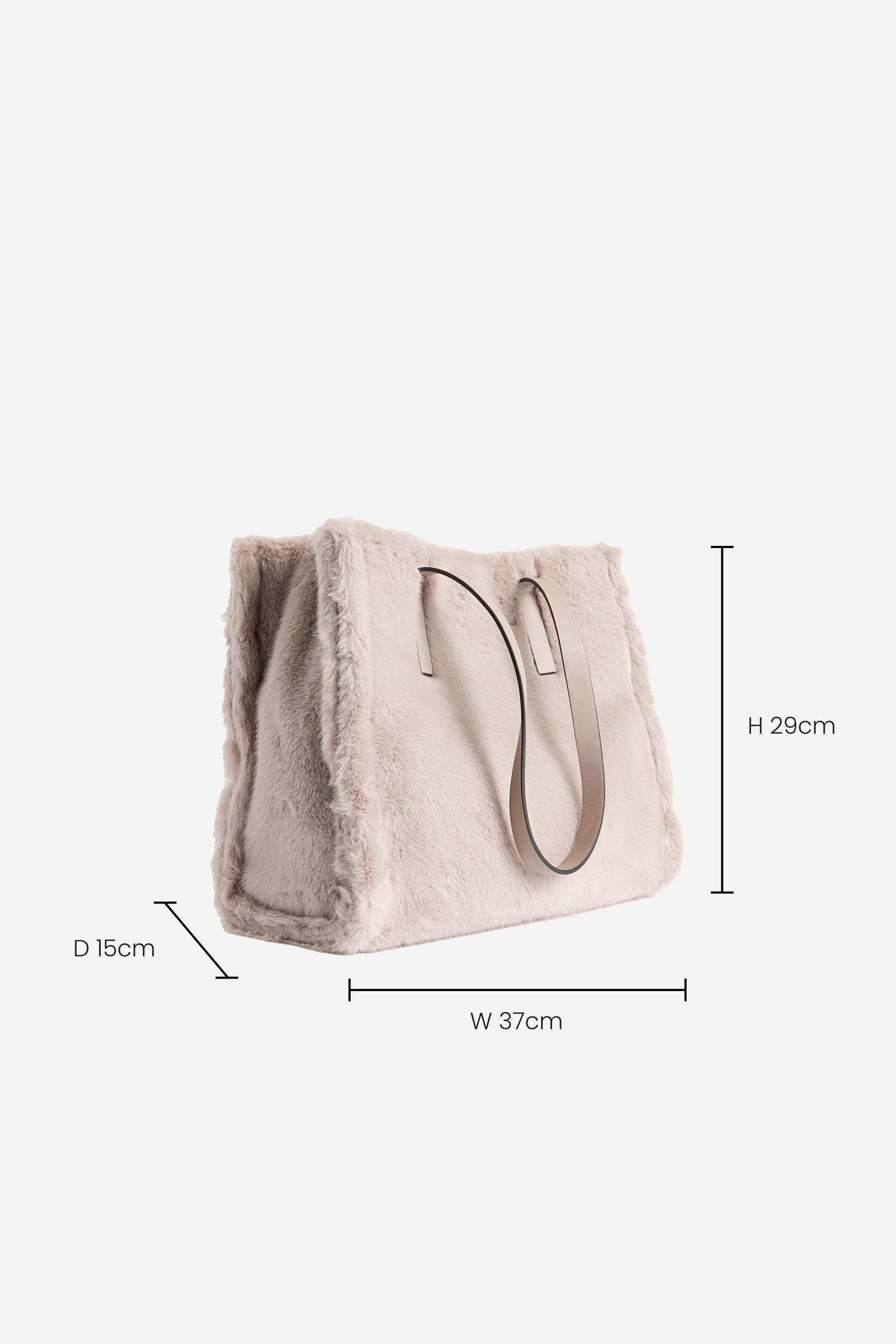 Faux fur shopper discount