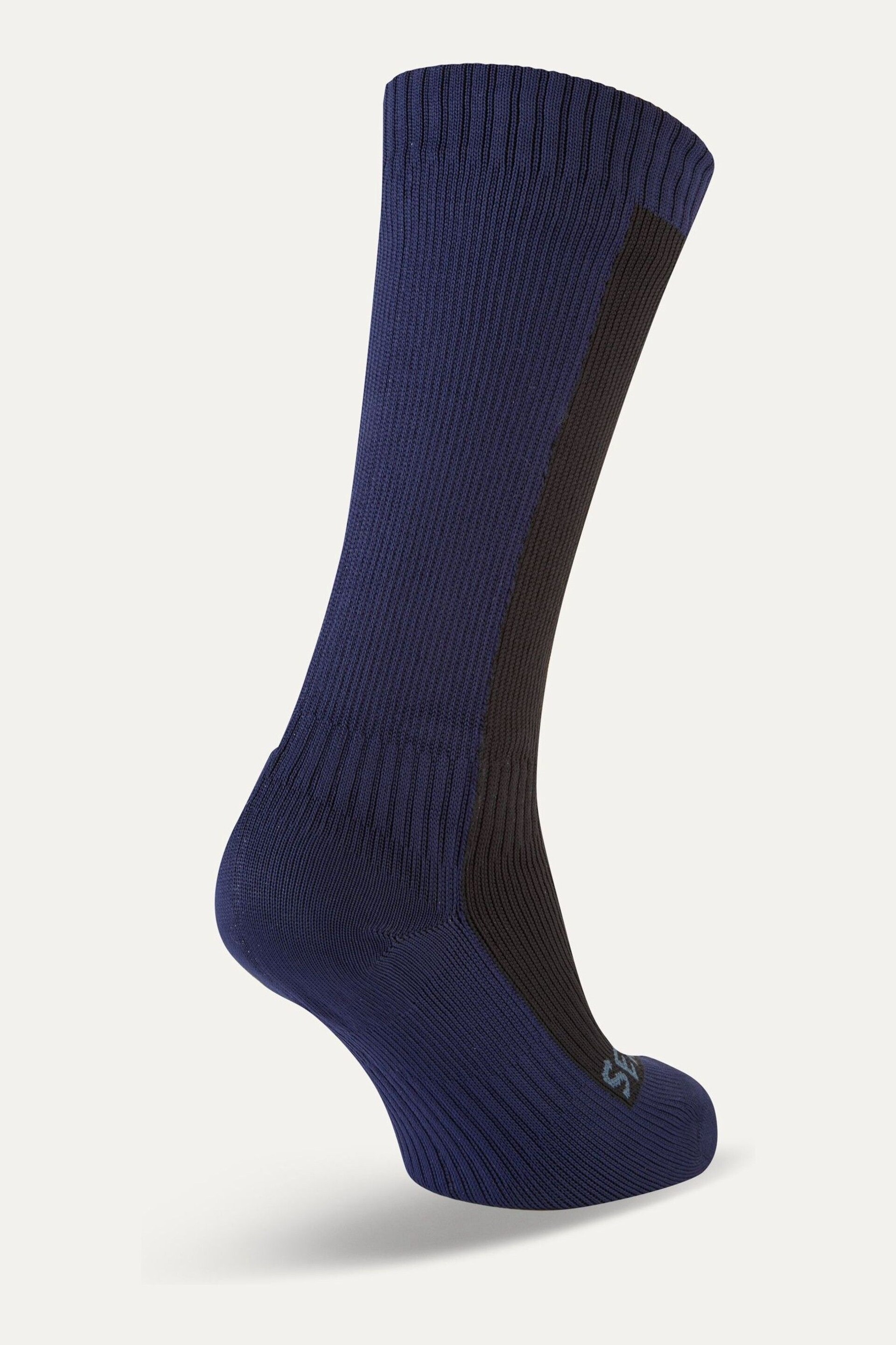 Sealskinz Blue Starston Waterproof Cold Weather Mid Length Socks - Image 2 of 2