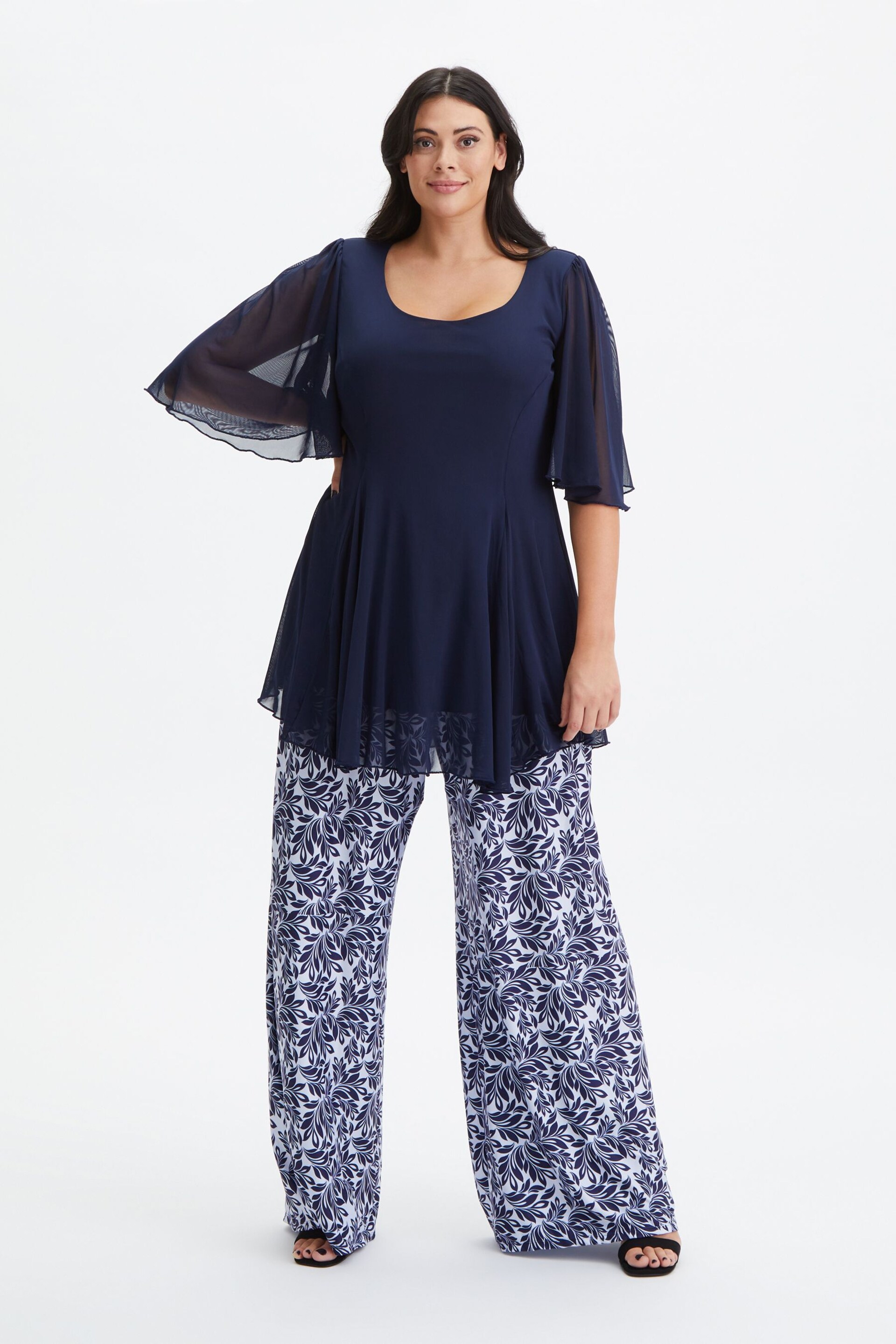 Scarlett & Jo Blue Scoop Neck Tunic - Image 3 of 4