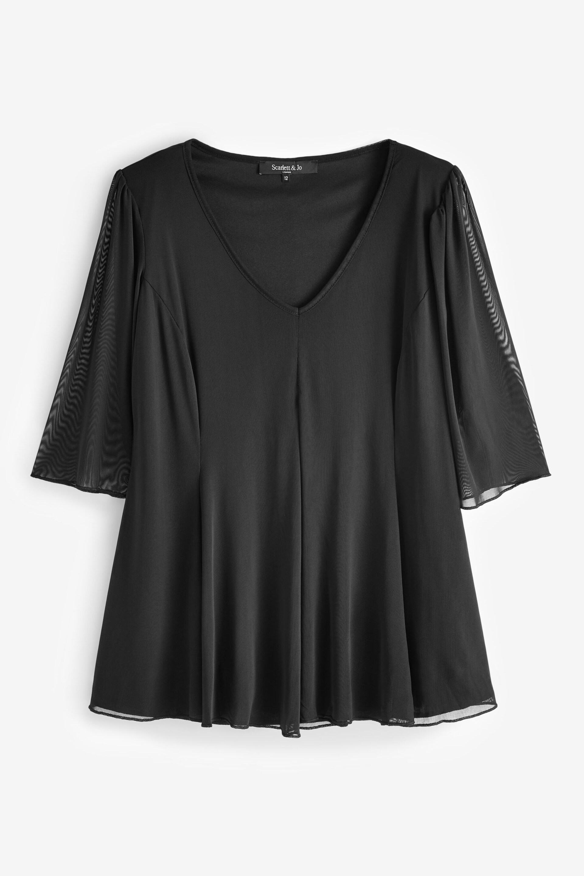 Scarlett & Jo Black V-Neck Tunic - Image 1 of 1