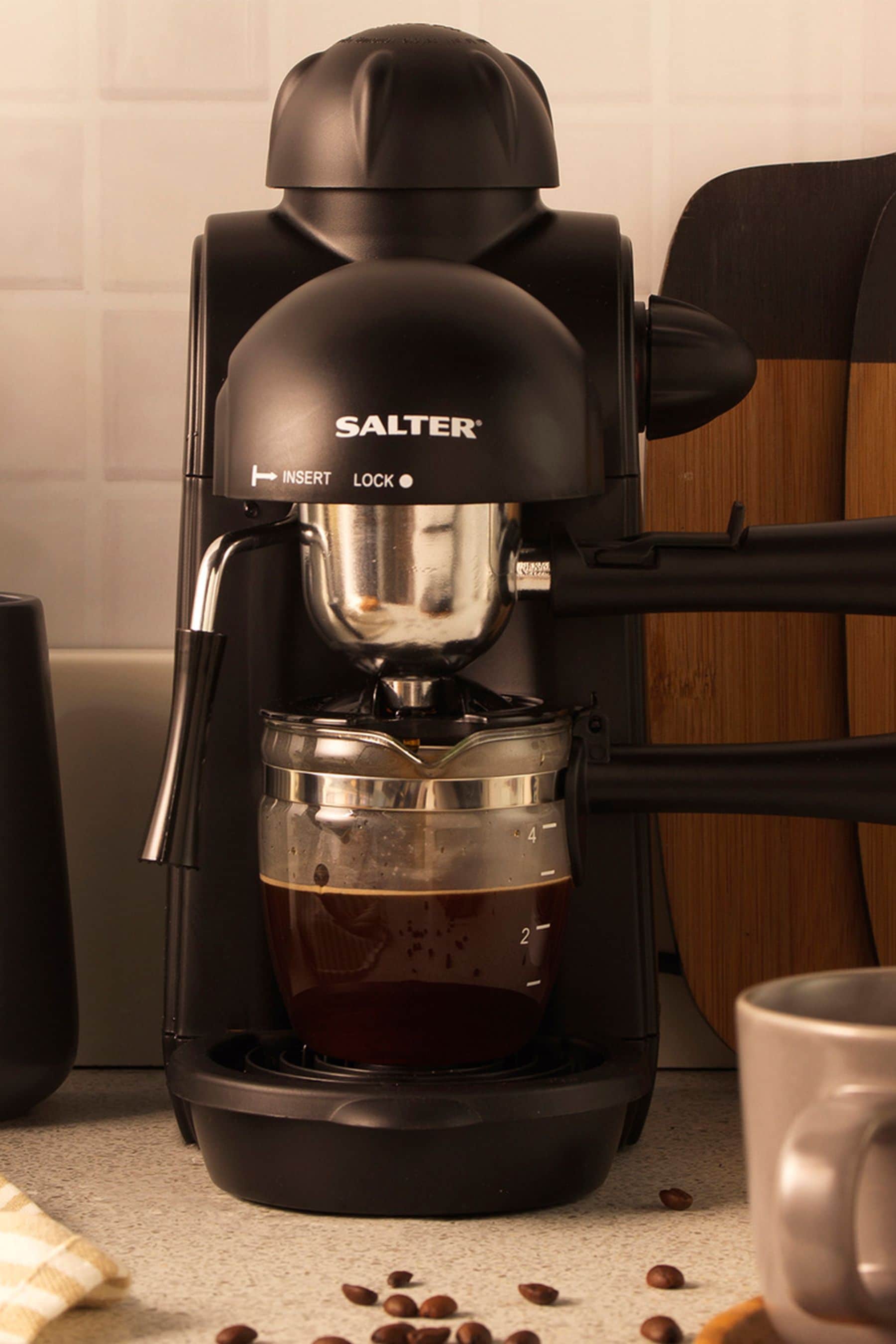 Salter black hotsell espressimo coffee maker