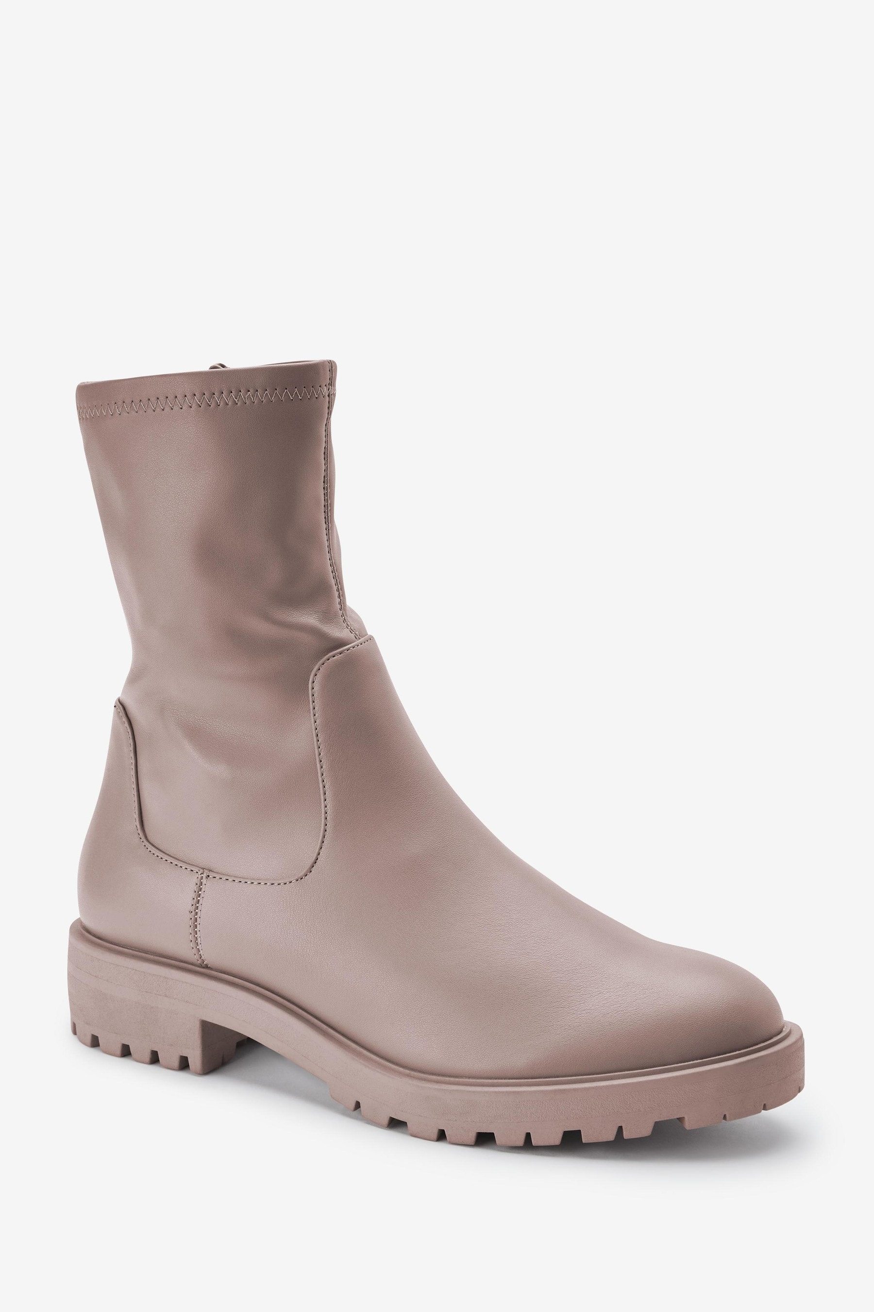 Buy Neutral Regular Wide Fit Forever Comfort Sock Chelsea Boots from Next Luxembourg