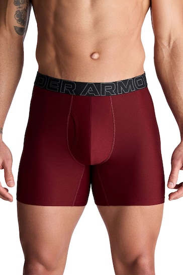 Under Armour Red Performance Tech Boxers 3 Pack