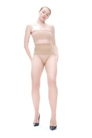 Heist Light Nude High Waist 18 Denier Seamless Tights - Image 1 of 3