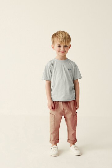 Peach Pink Side Pocket Pull-On Trousers (3mths-7yrs)