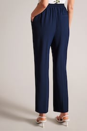 Ted Baker Blue Laurai Slim Cut Ankle Length Trousers - Image 2 of 5