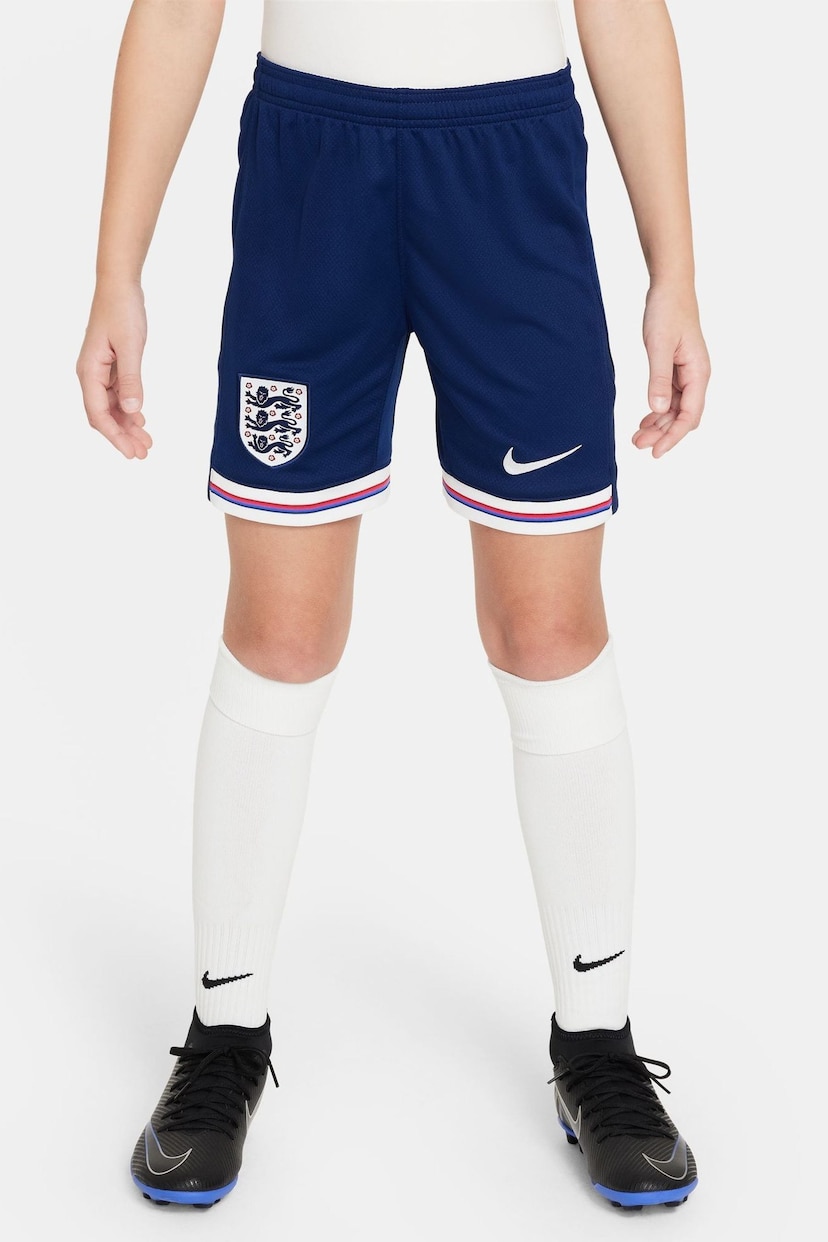 Nike Blue Jr. Dri-FIT England Home Stadium Football Shorts - Image 1 of 7