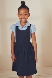 Navy Bow School Pinafore (3-14yrs) - Image 1 of 11