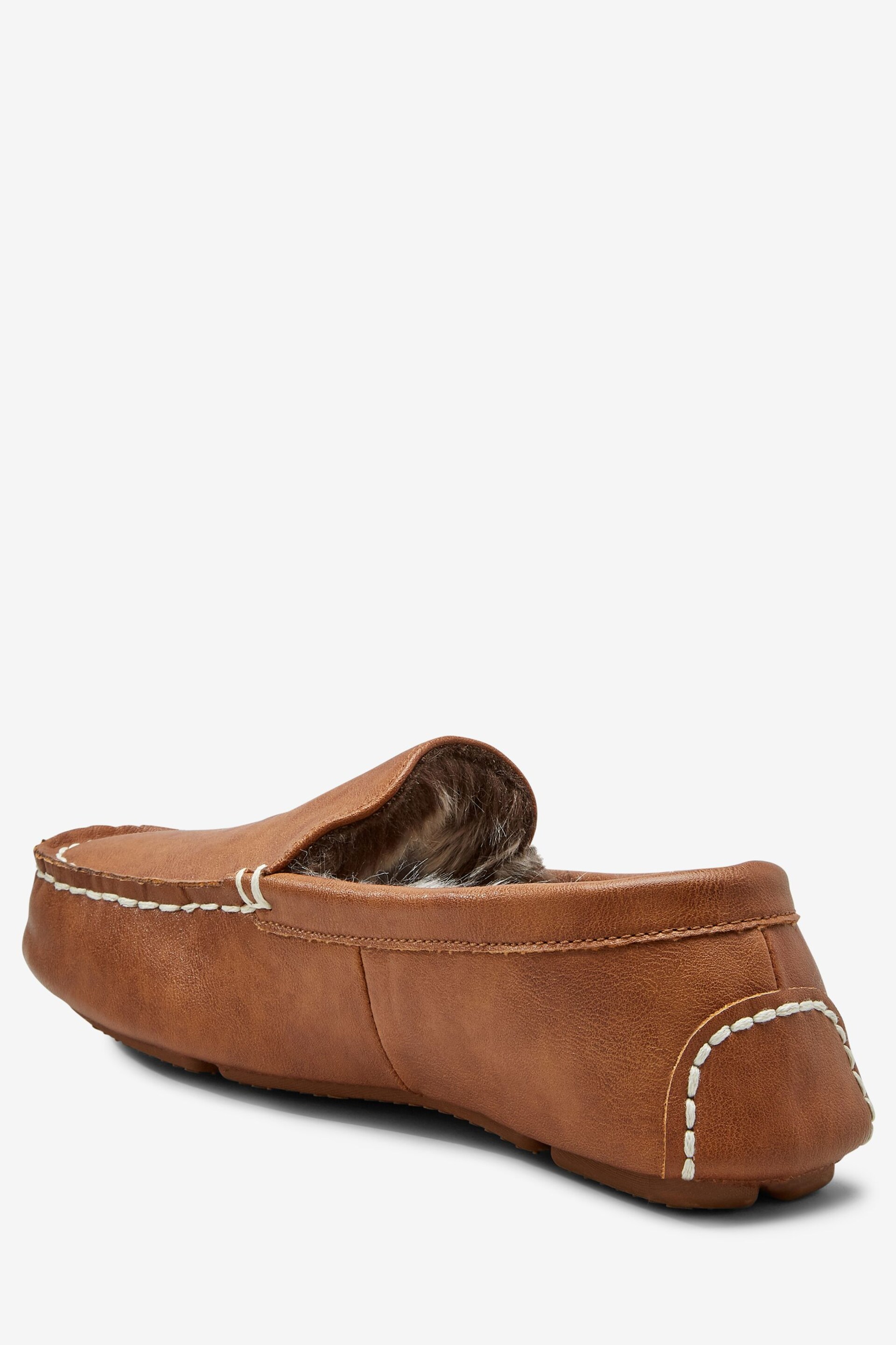 Tan Brown Moccasin Slippers - Image 3 of 6