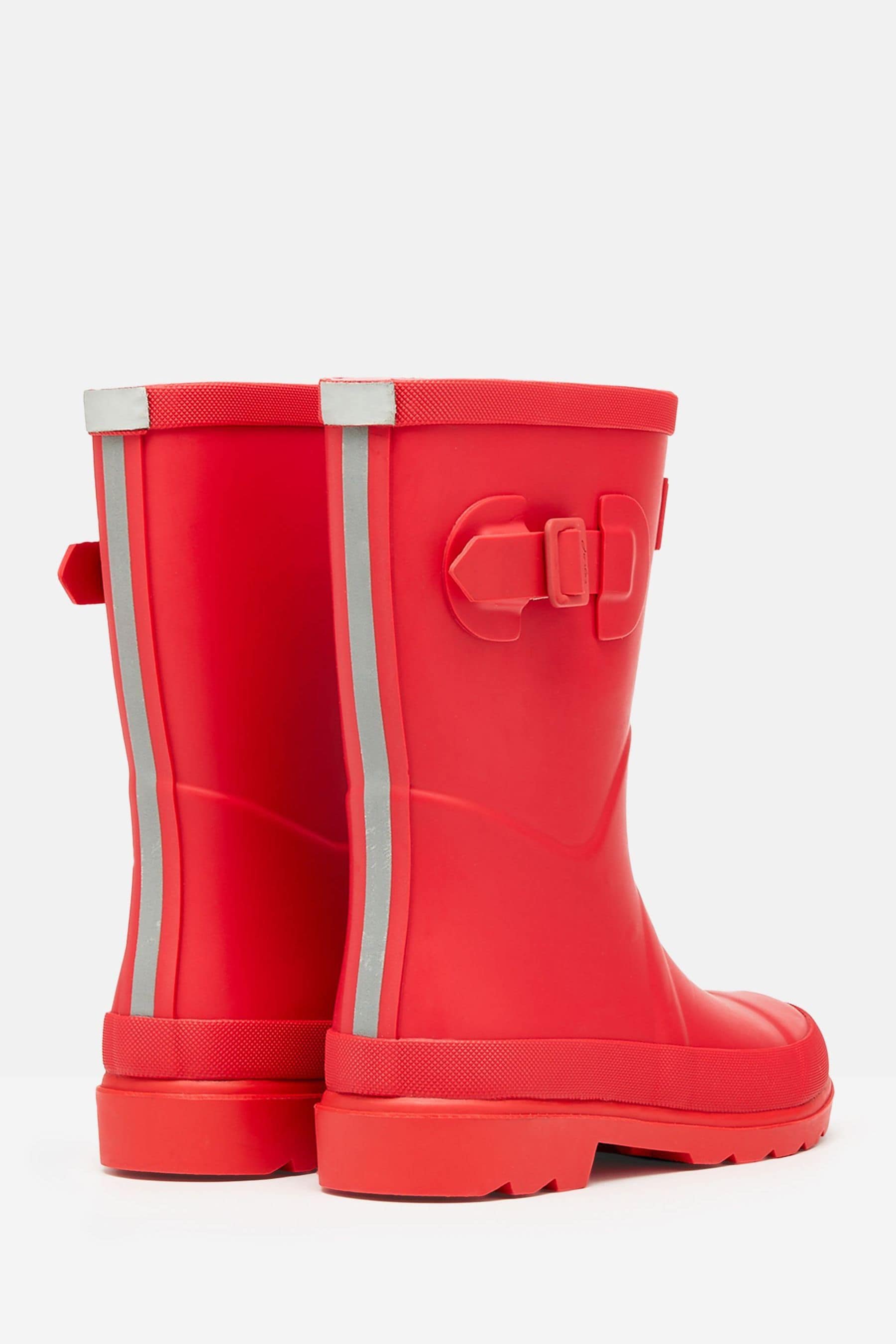 Joules red rain boots top