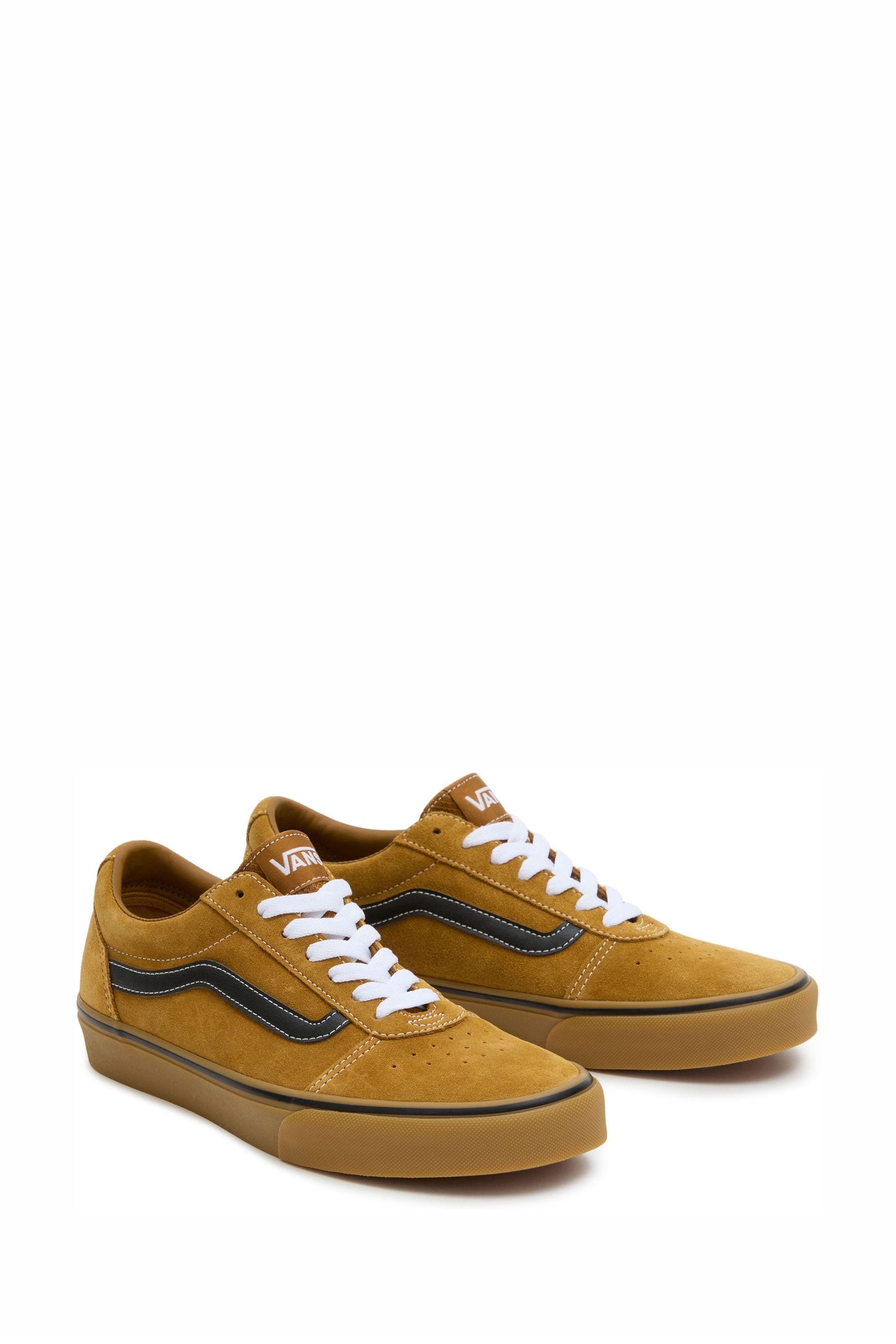 Buy Vans Mens Mustard Yellow Leather Ward Trainers from the Next