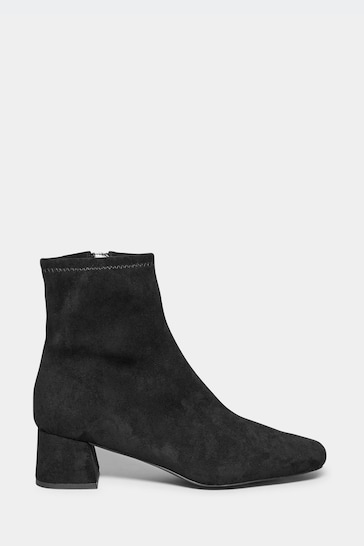 Long Tall Sally Black Suede Heel Boots